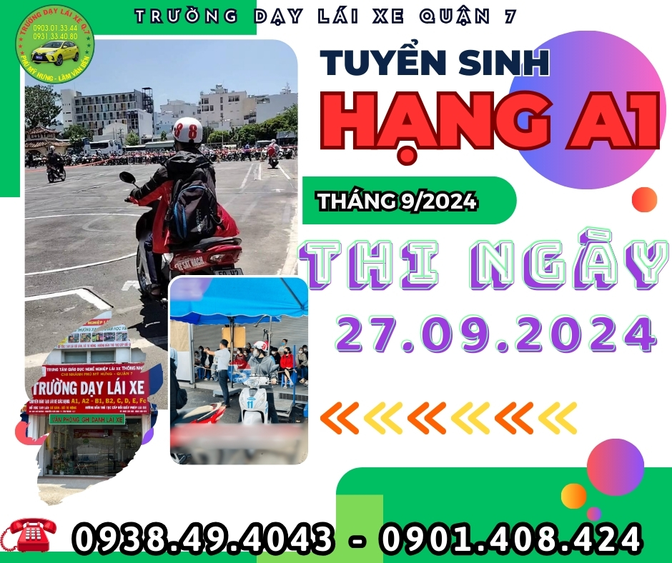 KHAI GIẢNG KHÓA THI A1 THÁNG 9/2024 ĐỢT 2